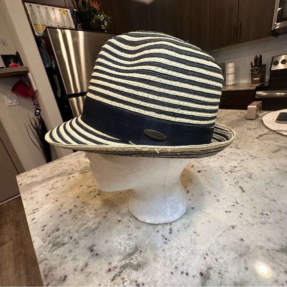 NWOT Woven Fedora Hat Striped by Papillion
Beige &Black - Picture 14 of 14